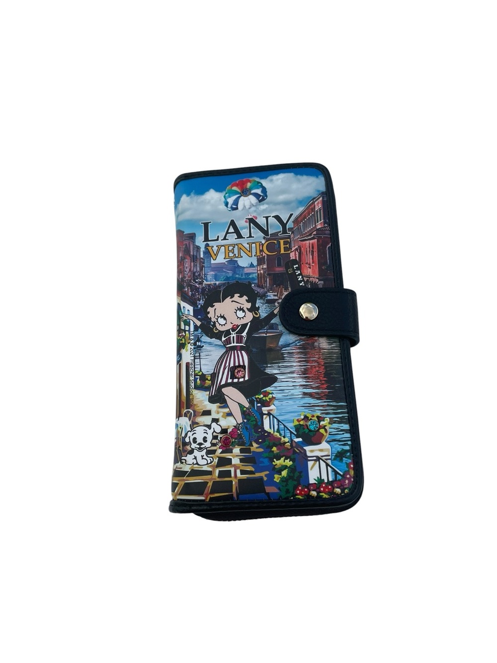 Betty Boop Black Wallet with Clear ID Window and Card Slots